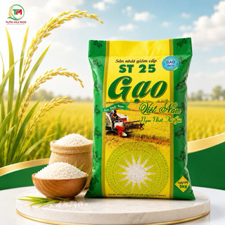 Gạo ST25 Gạo Thơm Cao Cấp Loại 1 [ Túi Xanh 5kg ]