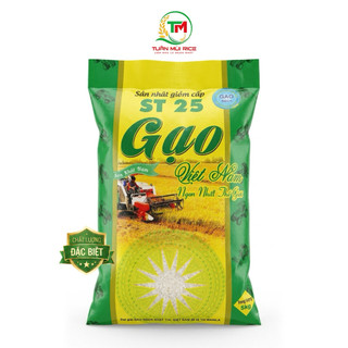 Gạo ST25 Gạo Thơm Cao Cấp Loại 1 [ Túi Xanh 5kg ]