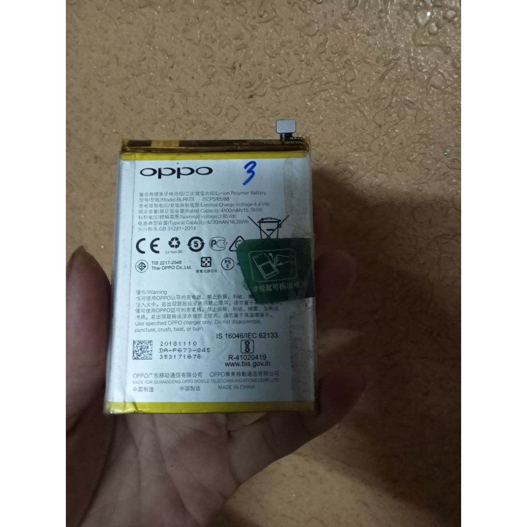 Pin Oppo A3s , A5s , A7, A12 , A31 , Realme C1 (BLP673) cũ