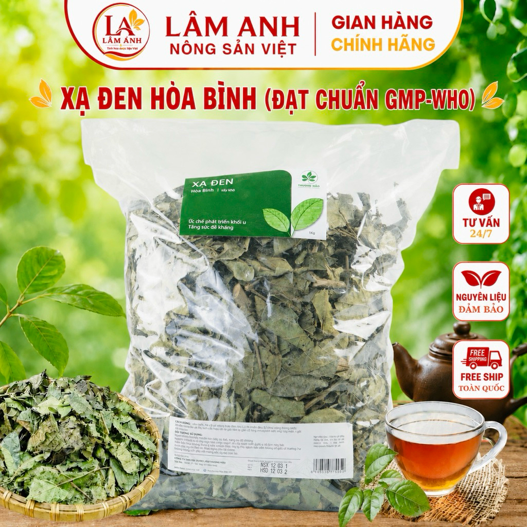 1Kg Xạ Đen Hoà Bình (Đạt Chuẩn GMP-WHO) Loại Đặc Biệt, Giúp Dễ Ngủ, Thanh Lọc, Thanh Nhiệt, Chứng Nh