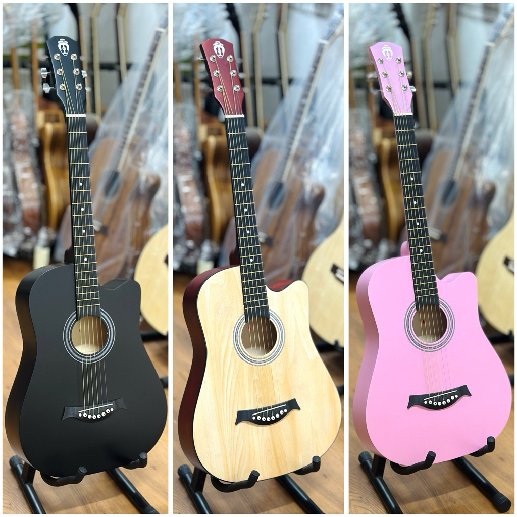 Guitar Acoustic A38  giá rẻ size 38 inch có Ty chỉnh cần - GUITAR MẠNH LINH