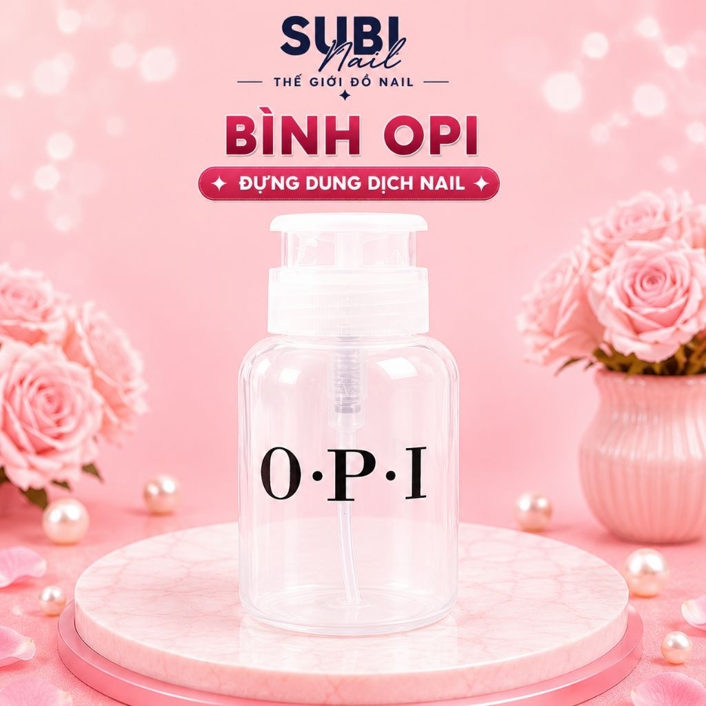 Lọ đựng cồn, acetone các loại 200ml - Bình đựng cồn opi nhấn - Chai đựng cồn chuyên dụng nail - Subi