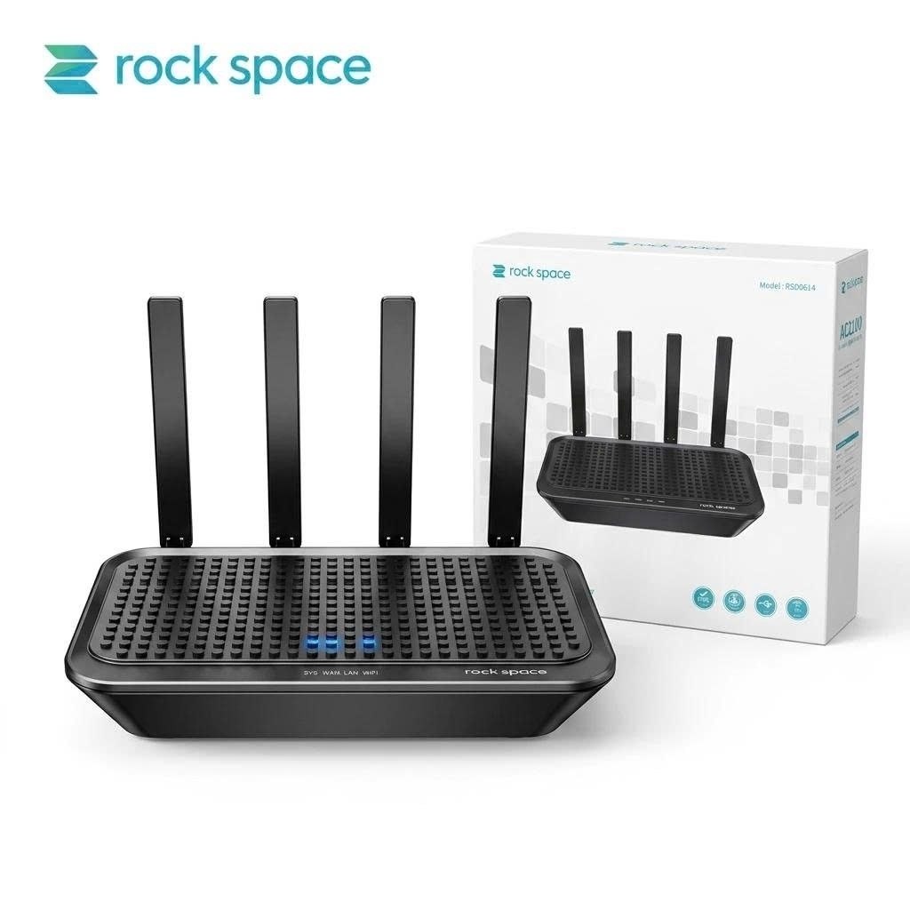 Modem/ Router WiFi hãng Rock Space - AC2100 RSD0614 – WiFi 5 Băng Tần Kép Gigabit, MU-MIMO 4×4
