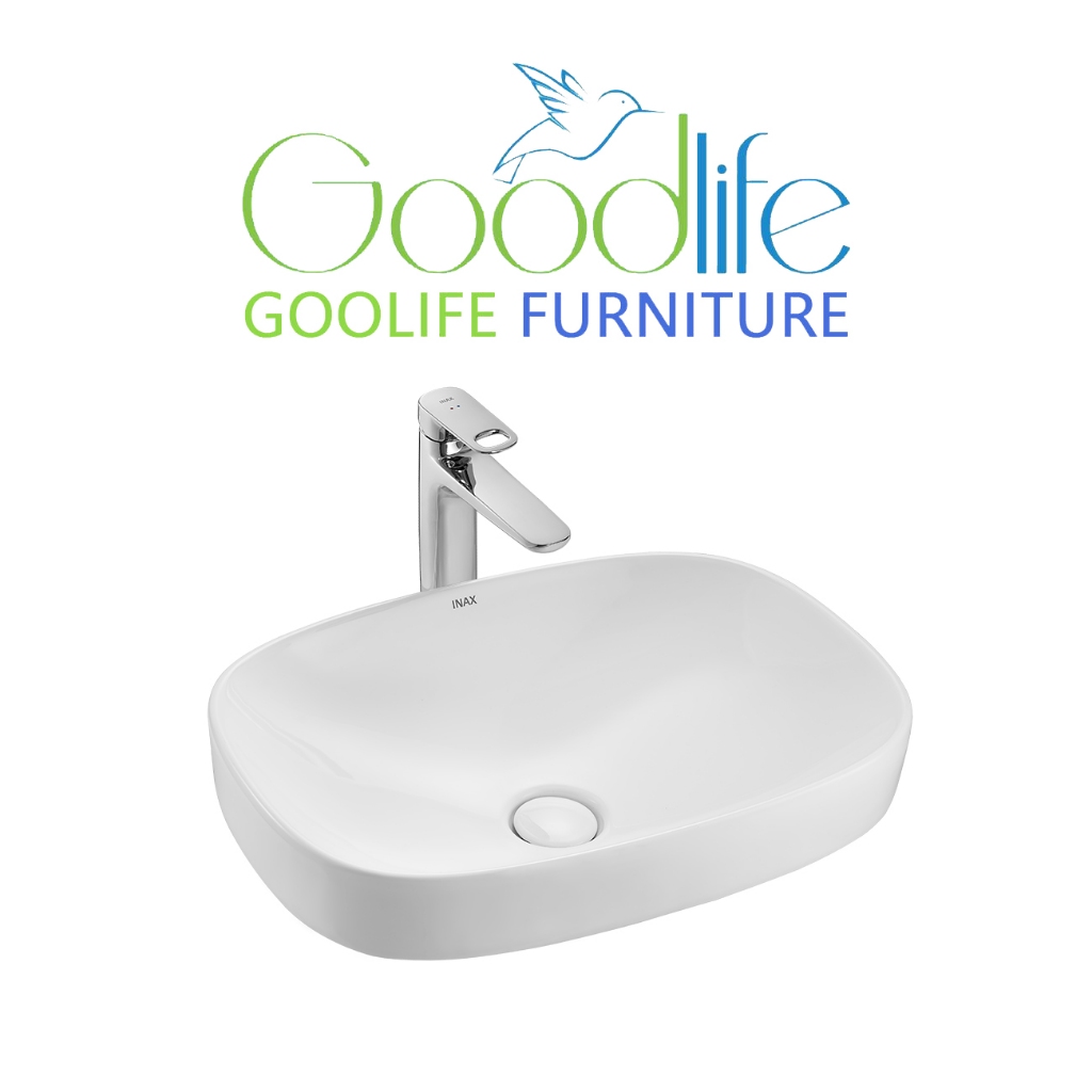 Chậu rửa lavabo đặt bàn INAX AL-642V (AL642V) men Aqua Ceramic