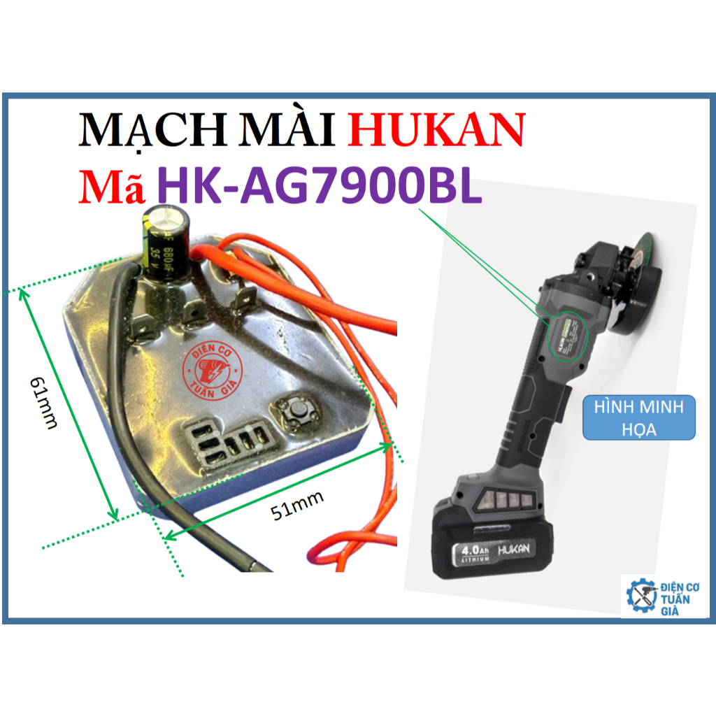 HUKAN 7900 - MẠCH MÀI HUKAN 7900, HK-AG7900BL