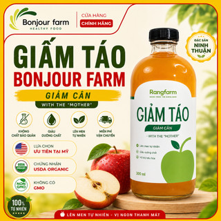 [MUA 5 TẶNG 1]Giấm Táo Giảm Cân Nguyên Chất 500ml(Có Giấm Cái),Lên Men Tự Nhiên Từ Táo Xanh Ninh Thuận