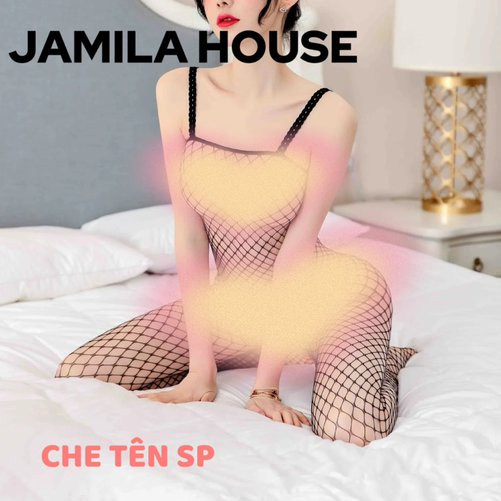Bodysuit Lưới Nữ/Nam Liền Thân Hở Đáy Co Giãn – Body Stocking Gợi Cảm