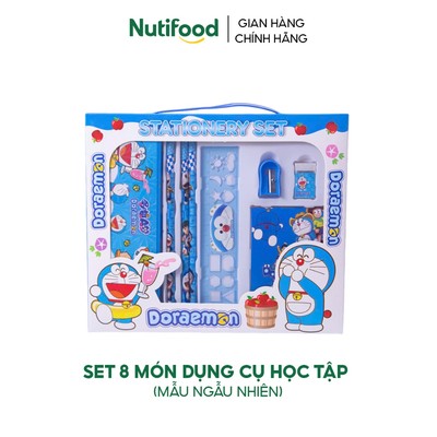 [Quà tặng không bán] Set 8 món dụng cụ học tập (Bao bì ngẫu nhiên)
