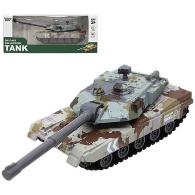 [Quà tặng, không bán] Đồ Chơi Xe Tăng Có Đèn Và Âm Thanh (Xám) VECTO MKT-VT65K