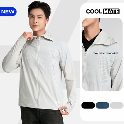 [MỚI]Áo khoác chống nắng Lightweight Sun Protection UPF50, Áo khoác gió bốn mùa siêu nhẹ có mũ chống tia UV Coolmate