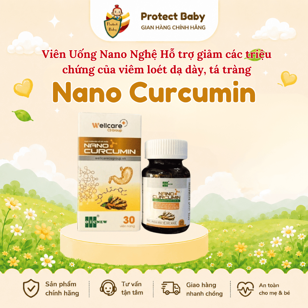 NANO CURCUMIN (Hộp 30 viên) - Nano curcumin tinh chất