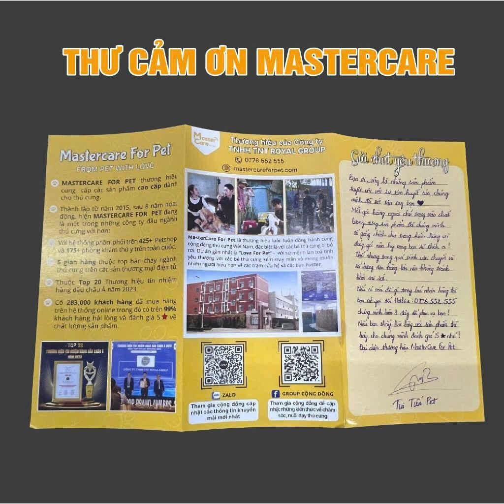 Thư Cảm Ơn đến Quý Khách Hàng Thể Hiện Sự Trân Trọng của MasterCare