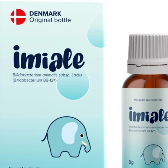 Imiale ( hộp  8ml ) Men vi sinh hỗ trợ cải thiện hệ tiêu hóa, tăng sức đề kháng