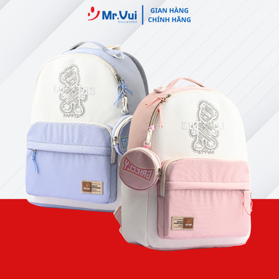 Balo thời trang Mr Vui BLTEEN 999 Balo nam nữ phong cách unisex chống thấm nước nhiều ngăn