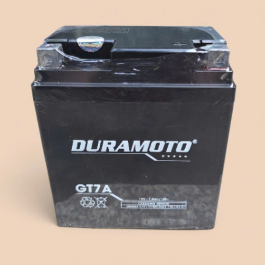 Ắc quy xe máy Liberty, Medley, Vespa Sprint, SH nhập, Dylan, @, PS, SCR- Duramoto GT7A ( 12V 7Ah)