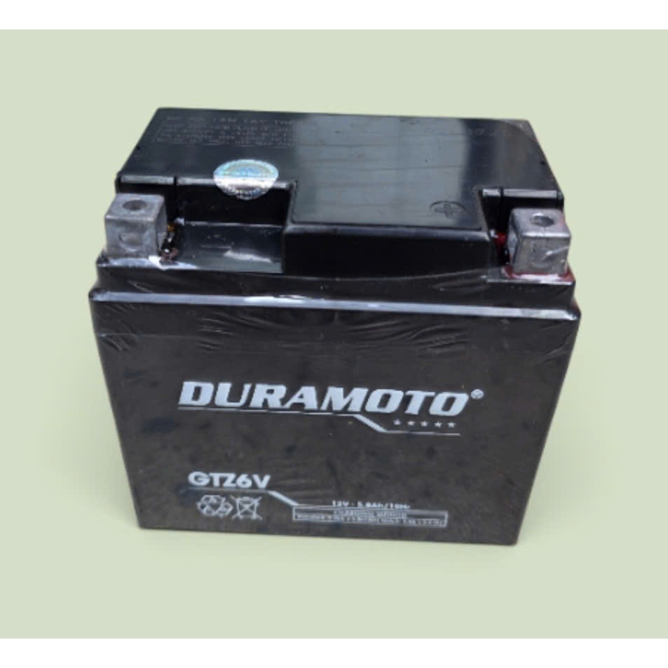 Ắc quy xe máy Honda Lead, Vision, SH125/150cc, SH Mode, PCX, Air blade- Duramoto GTZ6V chính hãng