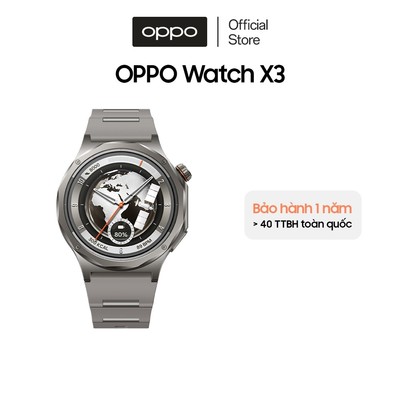 Đồng hồ OPPO Watch X3 (OWWE261) có kết nối NFC, Wifi - Hàng chính hãng