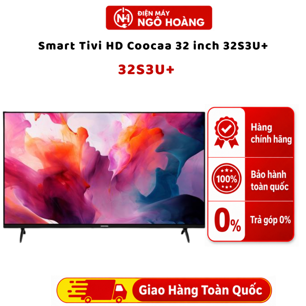 32S3U+ - Smart Tivi HD Coocaa 32 inch 32S3U+, tivi thông minh, giải trí online, chính hãng