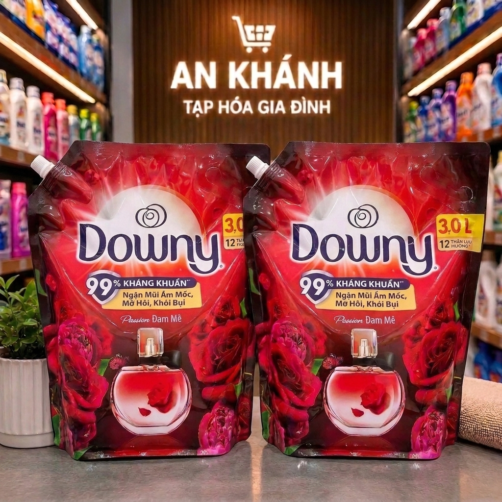 COMBO 2 Túi Nước Xả Vải Downy Đam Mê 3L/túi