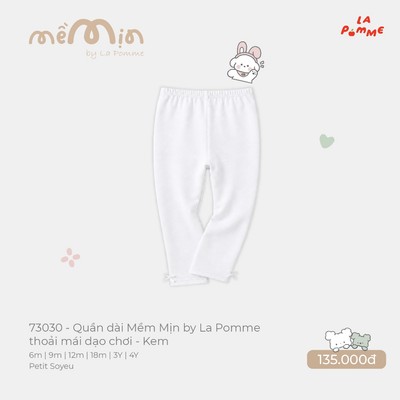 (NÊN TĂNG SIZE) Quần dài Mềm Mịn by La Pomme thoải mái dạo chơi - Sợi Petit Soyeu thoáng mát - Bé gái - 6M - 4Y