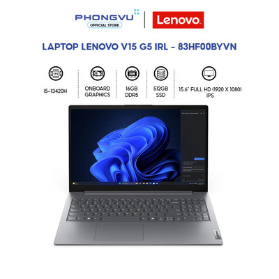 Laptop Lenovo V15 G5 IRL - 83HF00BYVN (i5-13420H/ 16GB/ 512GB/ Windows 11 Home SL, English) - BH 24 Tháng