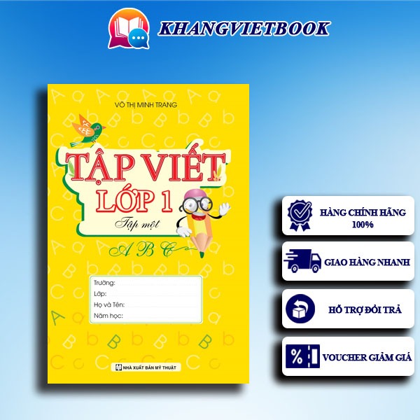 Sách - Tập viết lớp 1 tập 1 - Khang Việt