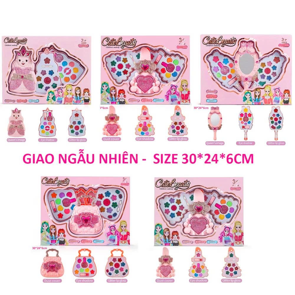 Hộp đồ chơi trang điểm Melody Kuromi Đồ chơi Makeup thật cho bé yêu thích trang điểm làm đẹp