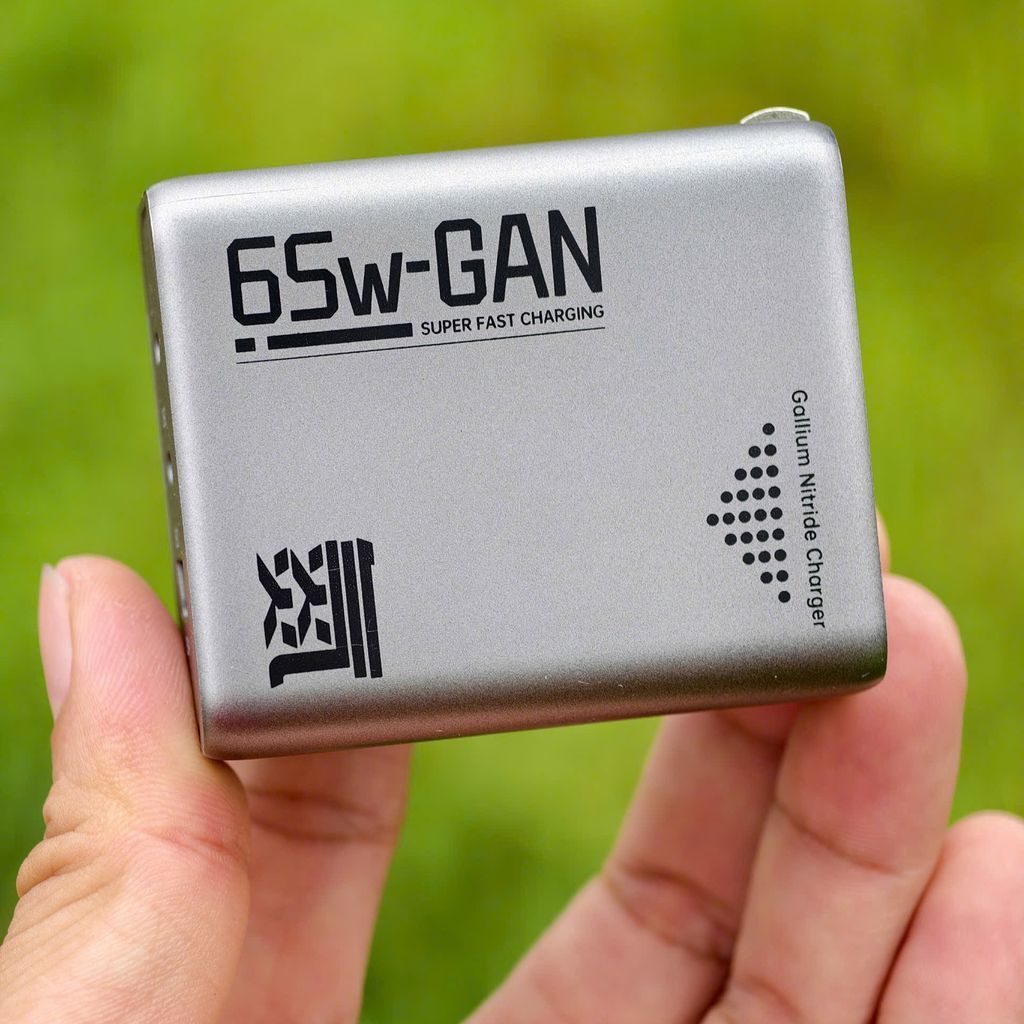 Củ Sạc GaN NOHON 65W - 3 Cổng (2 USB-C + 1 USB-A) Siêu Gọn Cho Laptop, Macbook, iPhone, Samsung