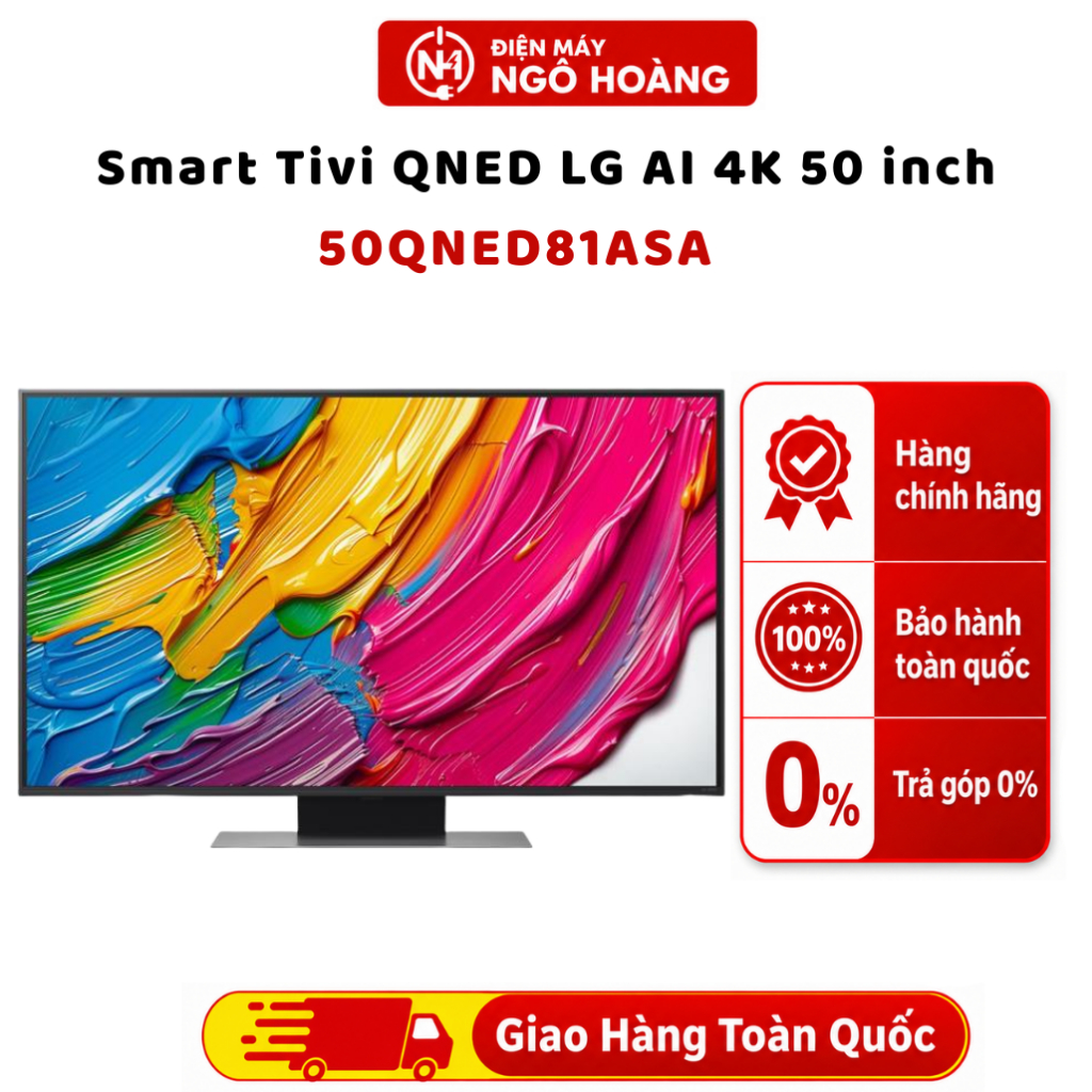 50QNED81ASA - Smart Tivi QNED LG AI 4K 50 inch 50QNED81ASA, tivi thông minh, giải trí online, chính 