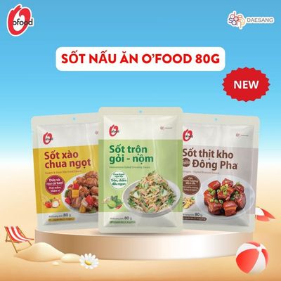 Sốt nấu ăn O'Food 80g | Đông Pha - Chua Ngọt - Gỏi Nộm | Gia vị nấu ăn tiện lợi