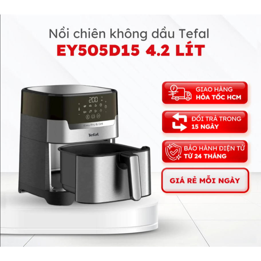 Nồi chiên không dầu Tefal EY505D15 4.2 lít,1400W - bảo hành 24 tháng