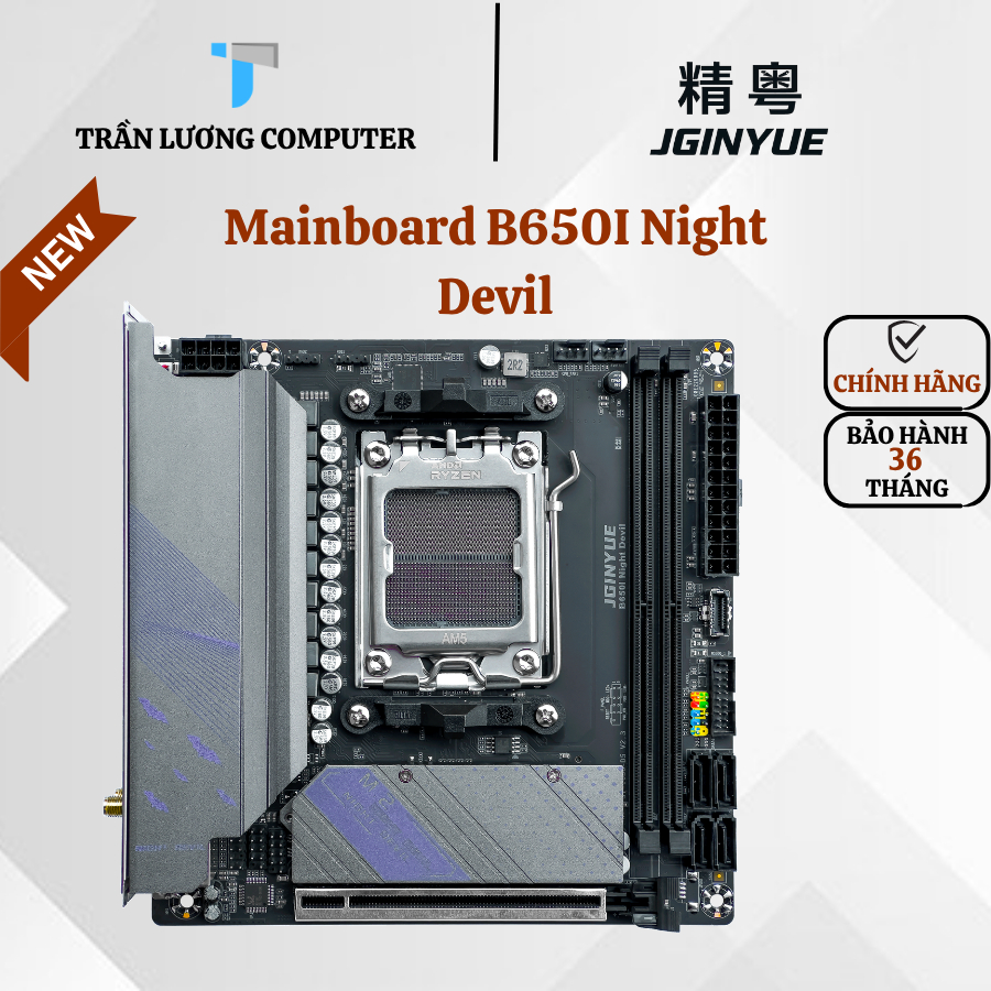 Mainboard JGINYUE / B650i NIGHT DeVil / D5 / Bảo Hành 36 Tháng