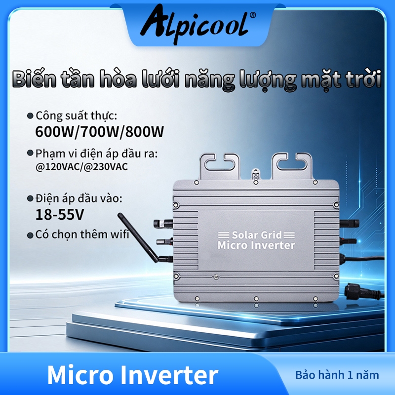 Biến tần sang 230V 600W 700W 800W DC sang AC dành cho hệ thống điện mặt trời