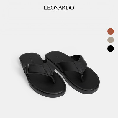Dép Da Nam Nate Chất Liệu Microfiber Thương Hiệu LEONARDO