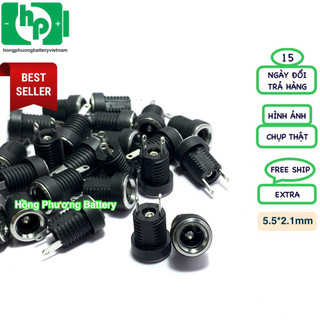 [5521] Giắc cái DC 5.5*2.1mm chất lượng (Hồng Phương)