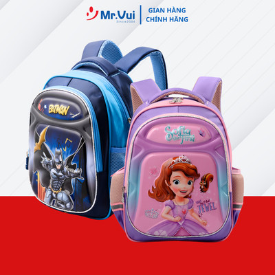 Balo học sinh Mr.Vui, BLH 909 phù hợp cho học sinh lớp 1-2 (39 x 28 x 13 cm), Bảo Hành 2 Năm