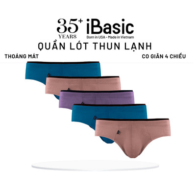 Combo 5 quần lót nam iBasic brief tam giác thoáng mát thấm hút tốt PANM108