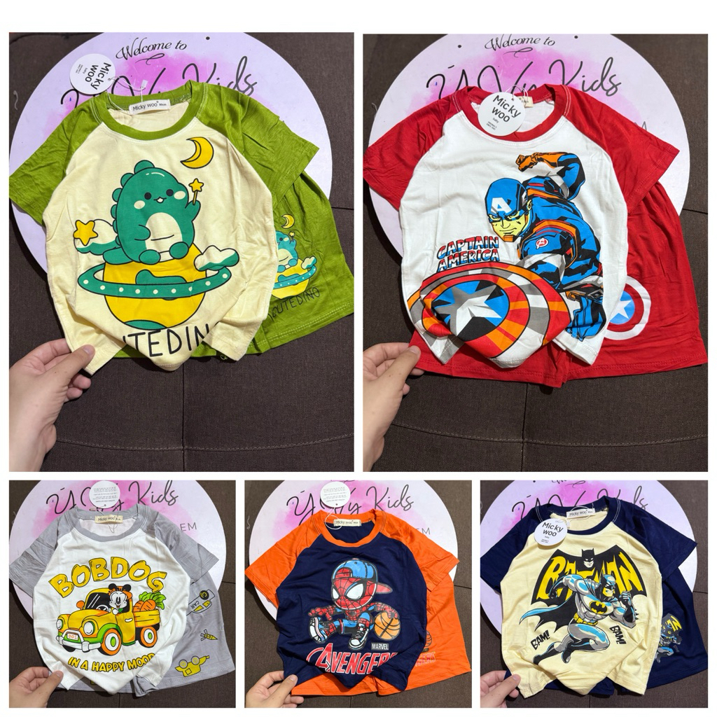 Bộ thun lạnh hoạ tiết bé 7-18 kí_Ý VY KIDS hi