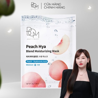 Mặt Nạ Dưỡng Ẩm B.O.M Peach Hya Blend Moisturizing Mask 25g