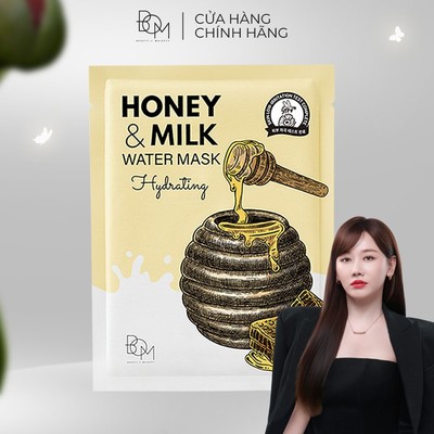 Mặt Nạ Cấp Ẩm B.O.M Honey & Milk Hydrating Water Mask 25g