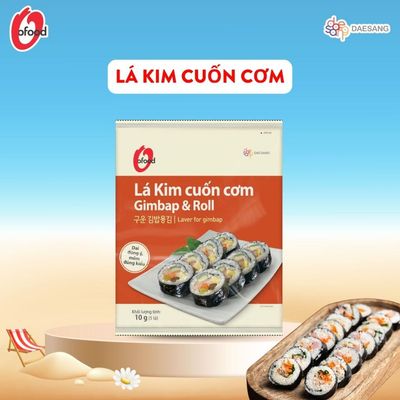 [O'FOOD VN] RONG BIỂN LÁ KIM CUỐN CƠM HÀN QUỐC O'FOOD 10G – RONG BIỂN LÀM KIMBAP, SUSHI, TIỆN LỢI