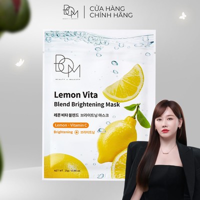 Mặt Nạ Dưỡng Sáng Da B.O.M Lemon Vita Blend Brightening Mask 25g
