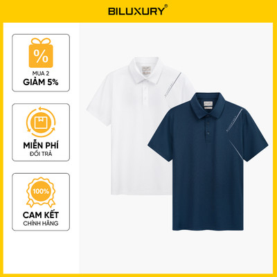 [NEW 2026] Áo Polo Golf Nam Thiết Kế 1APCT602 Biluxury Form Slimfit Kháng Khuẩn Bền Màu