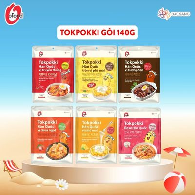 [O'FOOD VN] -  TOKBOKKI 140G – TOKPOKKI HÀN QUỐC, NHIỀU VỊ, ĂN LIỀN TIỆN LỢI