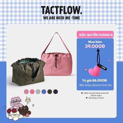 Túi đựng hộp cơm TACTFLOW Flow lunch bag TFF200 có dây rút kích thước 24*15*20 cm - Nhiều màu