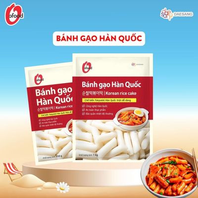 [O'FOOD VN] BÁNH GẠO HÀN QUỐC O'FOOD – 100% GẠO CAO CẤP, DẺO DAI, THƠM NGON, TIỆN LỢI
