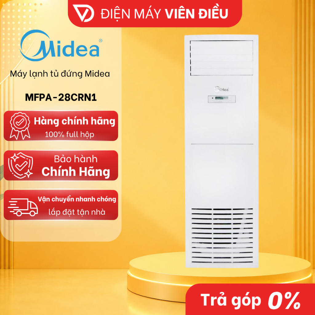 Máy Lạnh Tủ Đứng Midea 3HP MFPA-28CRN1 Làm Lạnh Nhanh Gas R410A [FREESHIP NGHỆ AN]