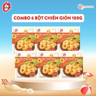 [O'FOOD VN] COMBO 6 GÓI BỘT CHIÊN GIÒN O'FOOD 100G – CHIÊN GIÒN RỤM, VÀNG ĐẸP, TIỆN LỢI TẠI NHÀ