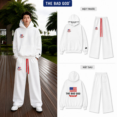 Set Bộ Hoodie The Bad God New York SOHO Form Boxy Unisex Cao Cấp