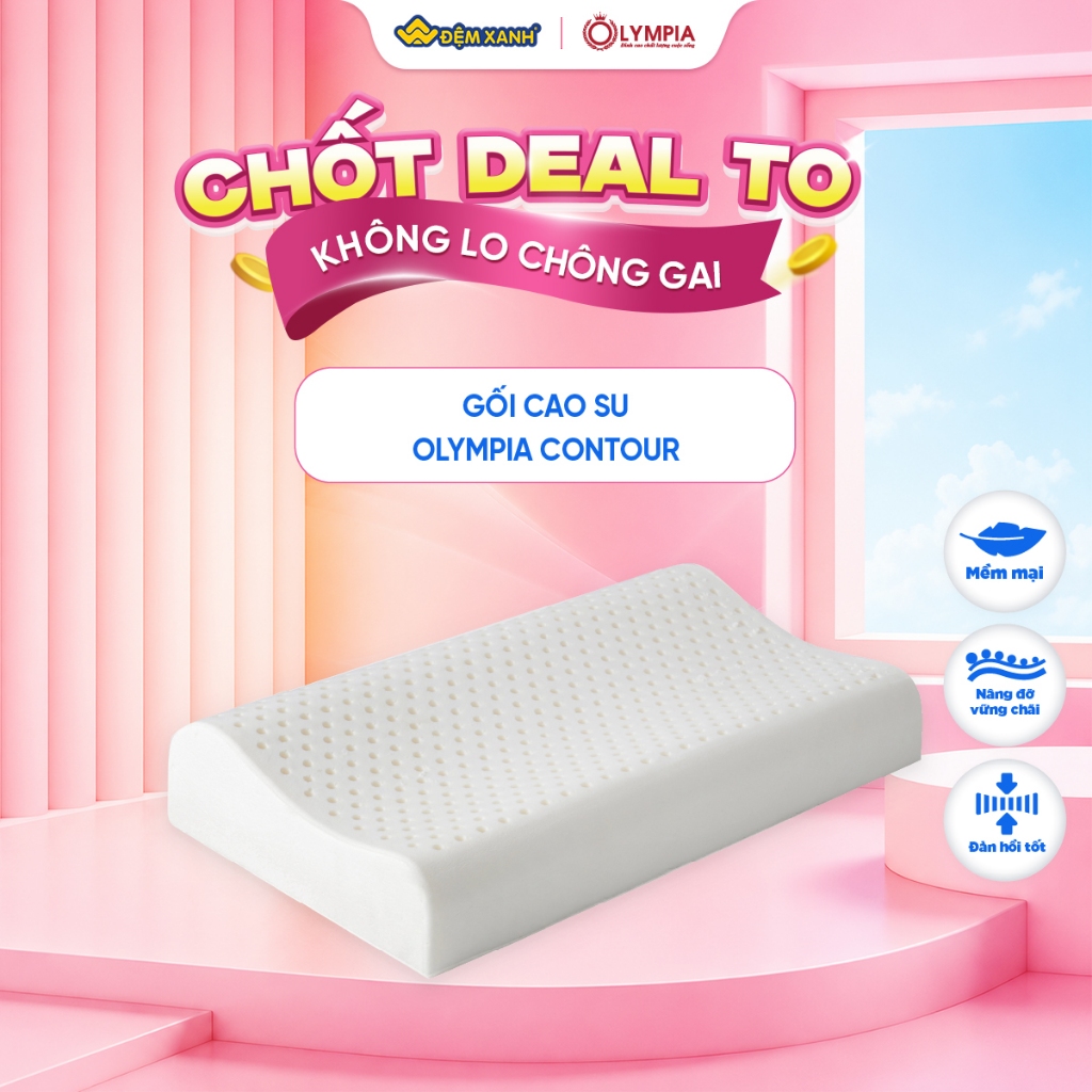 Gối Cao Su Olympia Contour